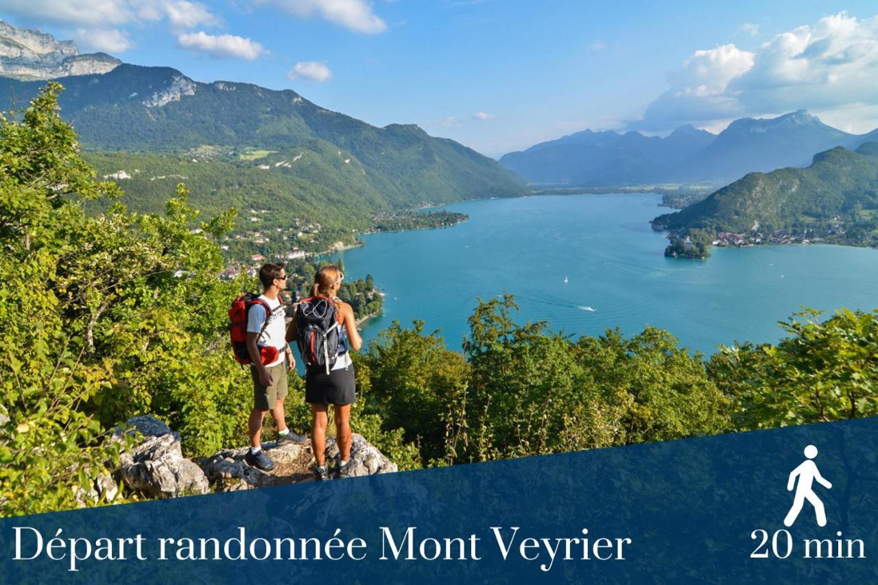 Homey Montaigne - New - A 1 Min A Pied Du Lac D'Annecy - 2 Balcons Prives - Appartement Avec 2 Chambres - Stationnement Gratuit Toute L'Annee Sauf En Ete - Juin A Aout Eksteriør bilde