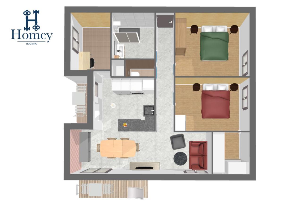 Homey Montaigne - New - A 1 Min A Pied Du Lac D'Annecy - 2 Balcons Prives - Appartement Avec 2 Chambres - Stationnement Gratuit Toute L'Annee Sauf En Ete - Juin A Aout Eksteriør bilde